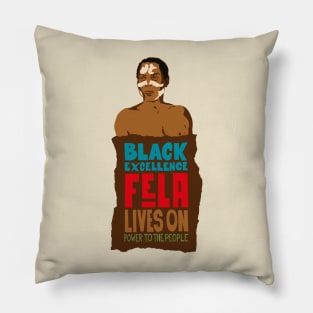 Fela Kuti Tribute Illustration: Black Excellence Lives On Pillow