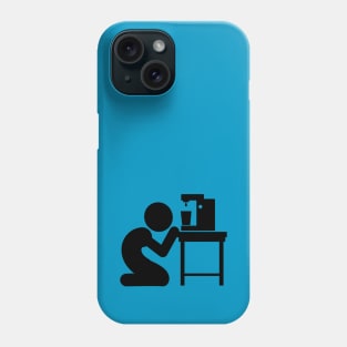 Say It With Stick Figure - No More Coffee Phone Case