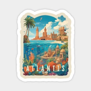 Atlantis Retro Design Magnet