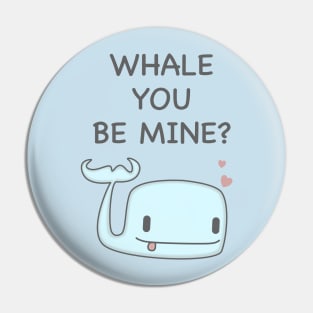 Funny Whale Pun T-Shirt Pin