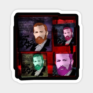 BRAM STOKER, GOTHIC WRITER OF DRACULA, COLLAGE Magnet