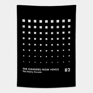 This Rainy Decade / Cleaners From Venus / Minimal Graphic Design Tribute Tapestry