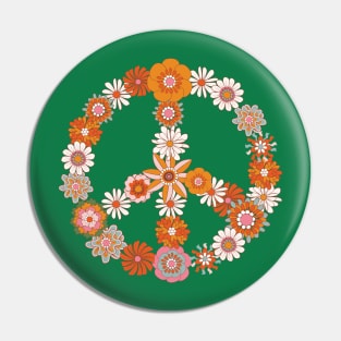 Floral Peace Pin