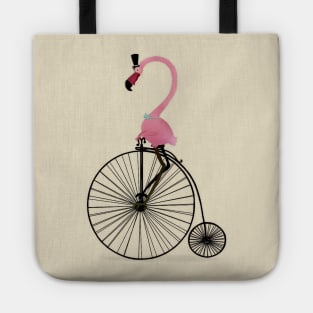 Penny Farthing Flamingo Tote