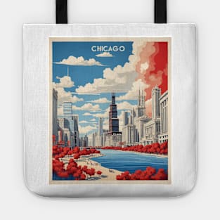 Chicago Illinois United States of America Tourism Vintage Poster Tote