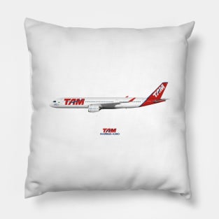 Illustration of TAM Airbus A350 Pillow