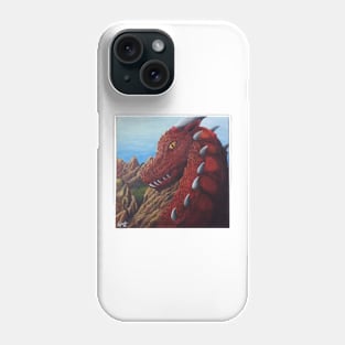 Mirada de dragón Phone Case