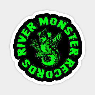 River Monster Records Green Logo Magnet