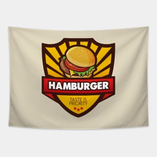 Cool Hamburger Emblem Style Tapestry