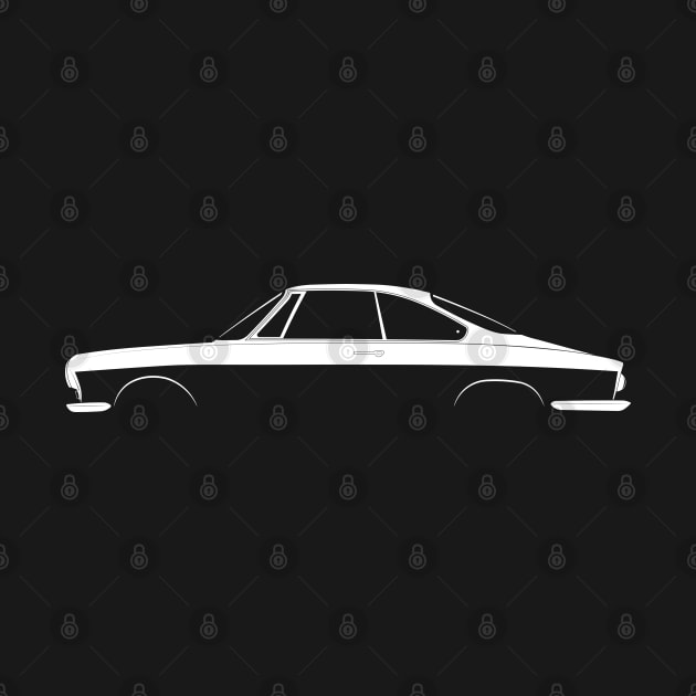 Simca Coupe 1000 Silhouette by Car-Silhouettes