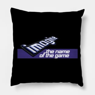 Imagine: The Name of the Game Retro Games Logo Pillow