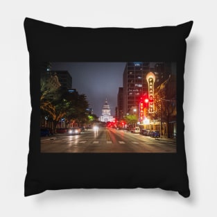 Austin TX Texas Capitol Building Congress Street Pillow