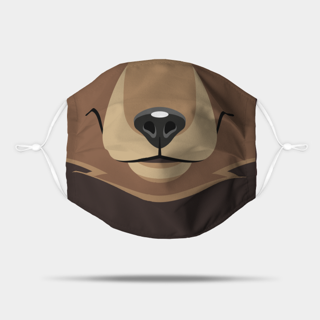 Bear Face - Bear Mask - Mask | TeePublic