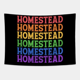 HOMESTEAD COLORFUL TEXT Tapestry