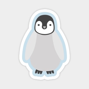 Penguin Chick (blue background) Magnet