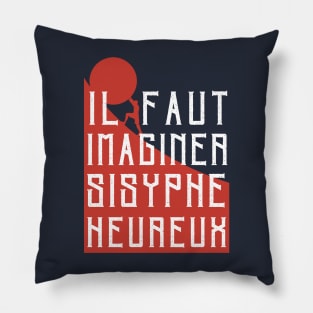 Albert Camus: il faut imaginer sisyphe heureux ( le mythe de sisyphe ) Pillow