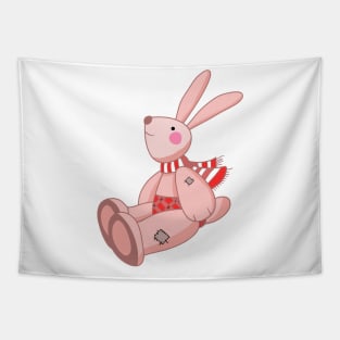 Plush pink hare Tapestry