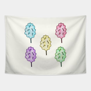 Colorful Cotton Candy Tapestry