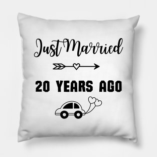 Just Married 20 Years Ago - Wedding anniversary Pillow