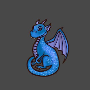 Dragon Illustration - Blue T-Shirt