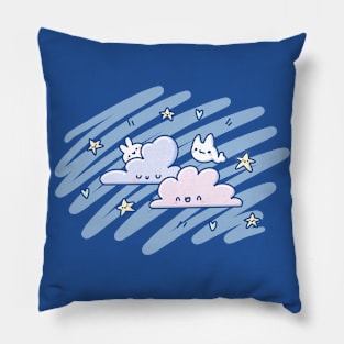 kawaii clouds Pillow