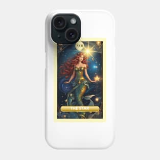 The Star Card From the Light Mermaid Tarot Deck. Phone Case