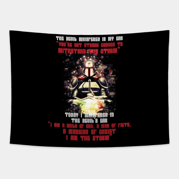 Child Warrior ' Christ's Warrior Christian Tapestry by ourwackyhome