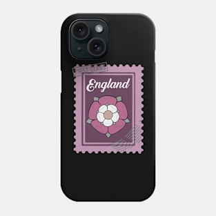 Tudor Rose England Postage Stamp Phone Case