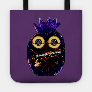 Ring-eyed pineapple dark purple Tote