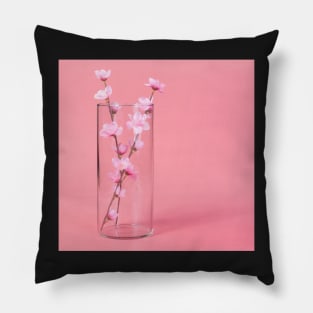 Pink flowers background Pillow