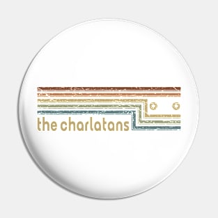 The Charlatans Cassette Stripes Pin