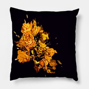 Gold Roses Pillow