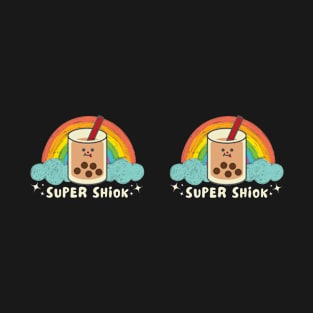 Super Shiok Bubble Tea Cute Colourful Rainbow Funny Singlish Star - Mug T-Shirt