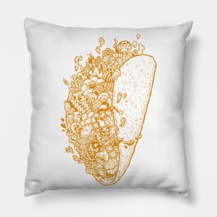 Foodle Taco by Lei Melendres Pillow