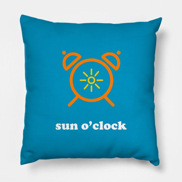 Sun o'clock Pillow by OTTSTUFF