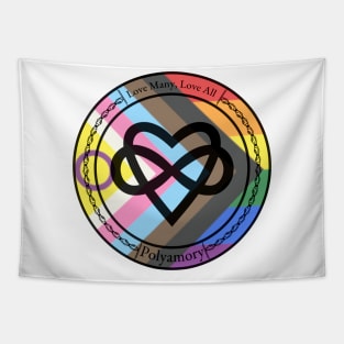 Polyamory, Love many, Love all Full Pride Tapestry