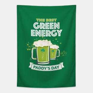 Paddy's Day Green Energy Tapestry