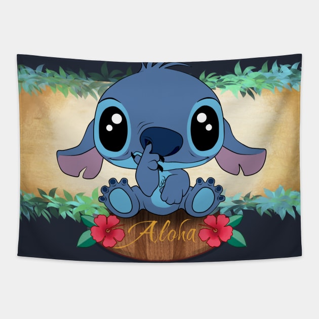 aloha Tapestry by Cyberframe