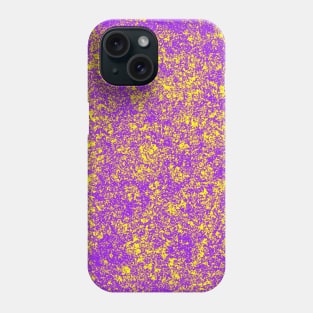 Purple & Yellow Sponge Paint Mess Phone Case