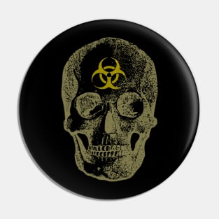 Skull Biohazard Pin