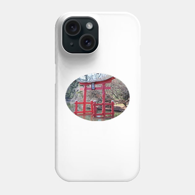 The Torii Gate: Brooklyn Botanic Garden Phone Case by Laybov