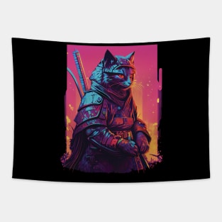 Samurai cat Tapestry