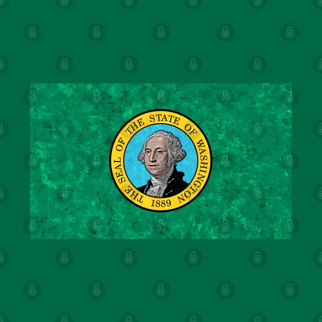 Flag of Washington State by Enzwell