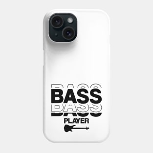 Bass Player gift Modern Minimalistic Typography Phone Case