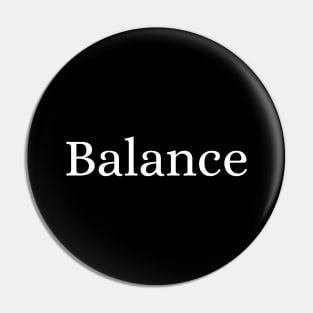 Balance Pin