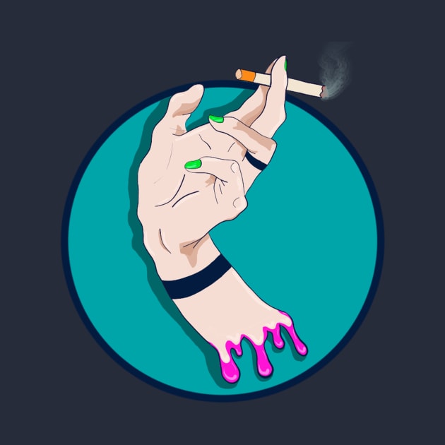 Hand with a cigarette art by Anastasiia_De