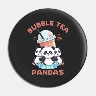 Bubble Tea And Pandas Pin