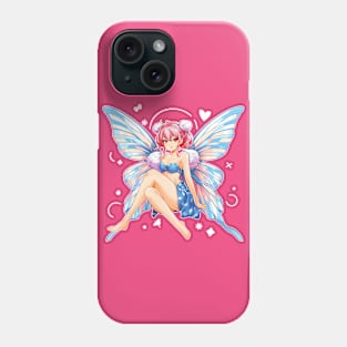 Moth Girl anime, cute giant monster kawaii anime tee Phone Case