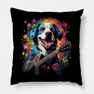 Dalmatian Playing Guitar Pillow