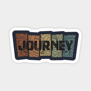 Journey Retro Pattern Magnet